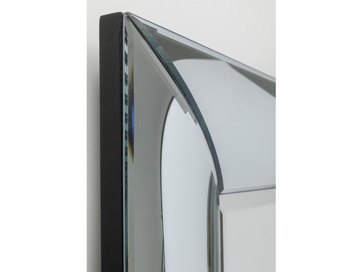 Lustro wiszące Bounce Rectangular 80x120 cm srebrne Lustro bez ramy Ścienne Prostokątne Pomieszczenie Salon