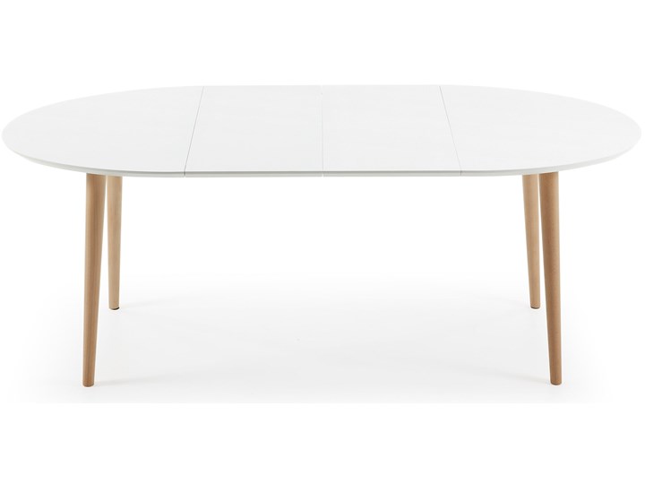 Stół rozkładany Oqui biały 120 (200) x 90 cm Płyta MDF Długość(n) 120 cm Drewno Liczba miejsc Do 10 osób