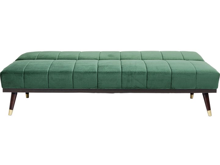Sofa rozkładana Whisky 181 cm zielona Stała konstrukcja Nóżki Na nóżkach Materiał obicia Tkanina
