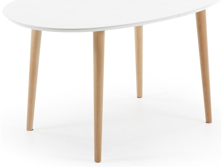 Stół rozkładany Oqui biały 140 (220) x 90 cm Długość po rozłożeniu 220 cm Płyta MDF Drewno Kategoria Stoły kuchenne