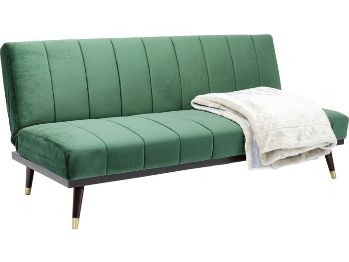Sofa rozkładana Whisky 181 cm zielona Stała konstrukcja Boki Z bokami Pomieszczenie Salon