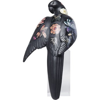 Figurka dekoracyjna kolorowa papuga 20x19 cm