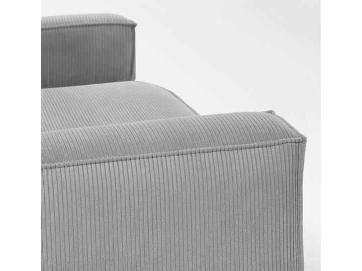 Sofa Blok 240x69 cm szara Styl Skandynawski