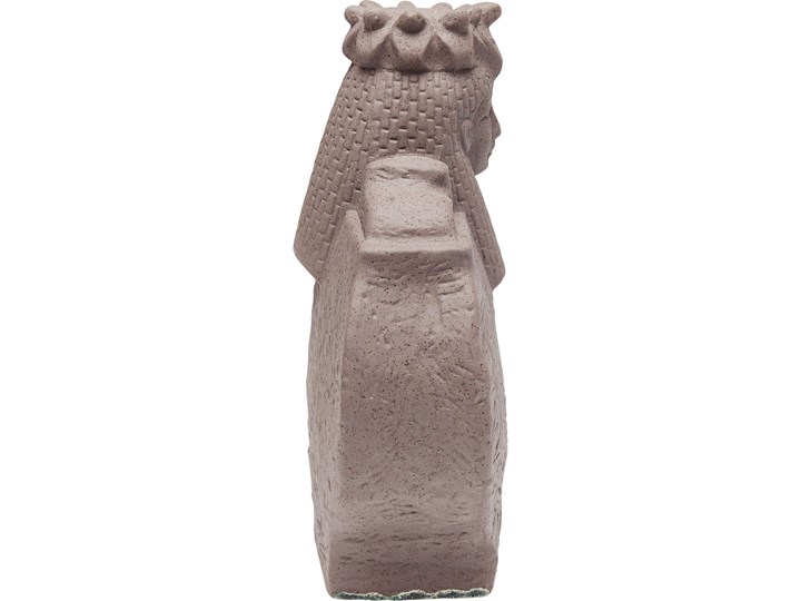 Figurka dekoracyjna Antique Lady 21x26 cm Ceramika Kolor Szary