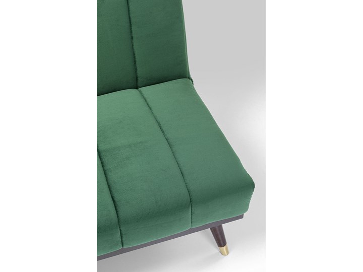Sofa rozkładana Whisky 181 cm zielona Stała konstrukcja Boki Z bokami