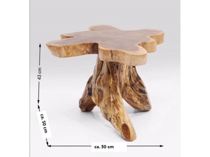 Stolik kawowy Tree 50x50 cm drewniany Kształt blatu Drewno Kategoria Stoliki i ławy