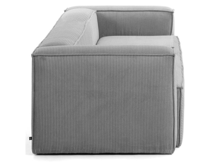 Sofa Blok 240x69 cm szara Styl Skandynawski Kolor Szary