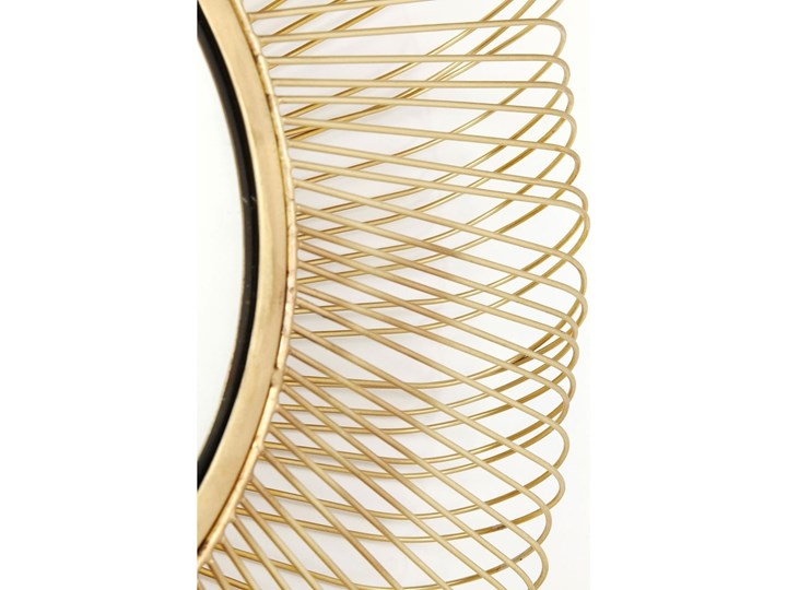 Lustro wiszące El Sol Gold Ø79 cm złote Okrągłe Lustro z ramą Ścienne Kategoria Lustra