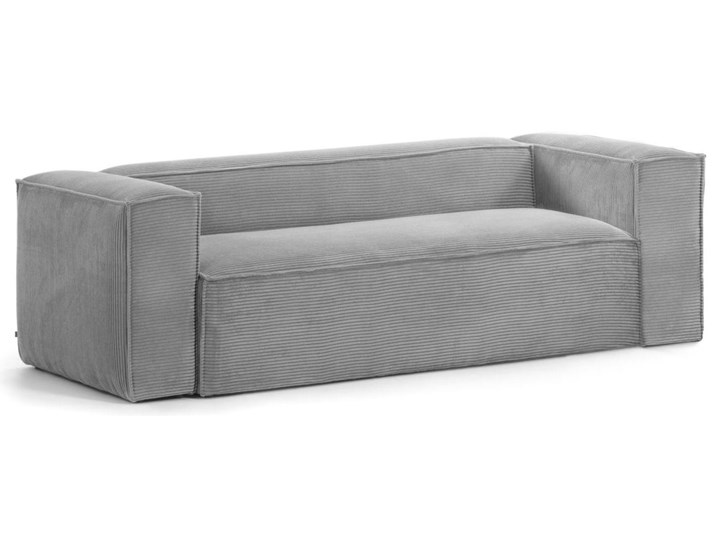 Sofa Blok 240x69 cm szara Typ Gładkie Kolor Szary