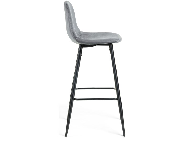 Hoker Nilson 47x101 cm ciemnoszary Hoker z oparciem Pomieszczenie Kuchnia Hoker tapicerowany Kategoria Krzesła kuchenne