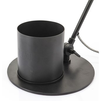 Lampa stołowa metalowa czarna 51x45 cm
