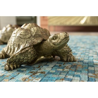 Figurka dekoracyjna Turtle 26x20 cm złota