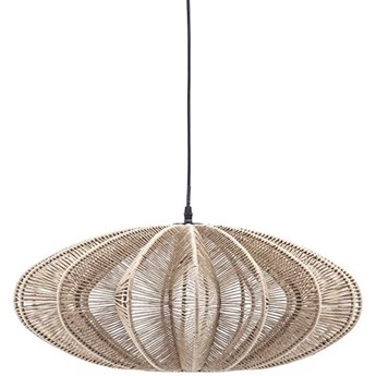 Lampa wisząca z kloszem ze sznurka Ø60x25 cm naturalna