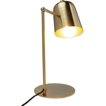 Lampa stołowa LED metalowa złota 27x56 cm