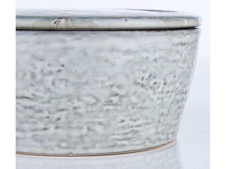 Pojemnik z pokrywką Rustic 14x7 cm szaroniebieski Ceramika Żaroodporny Kategoria Pojemniki i puszki Typ Pojemniki