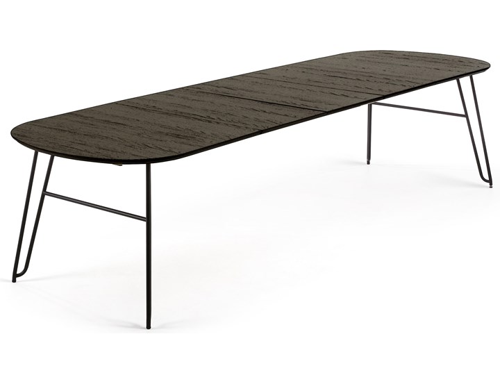 Stół rozkładany Milian 170 (320) x 100 cm brązowy Drewno Metal Liczba miejsc Do 12 osób