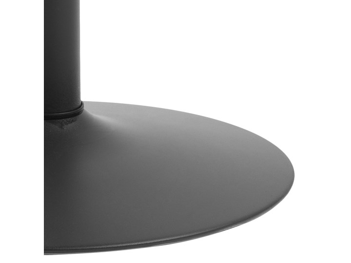 Stół Gail Ø80 cm czarny Metal Płyta MDF Drewno Kategoria Stoły kuchenne Liczba miejsc Do 4 osób
