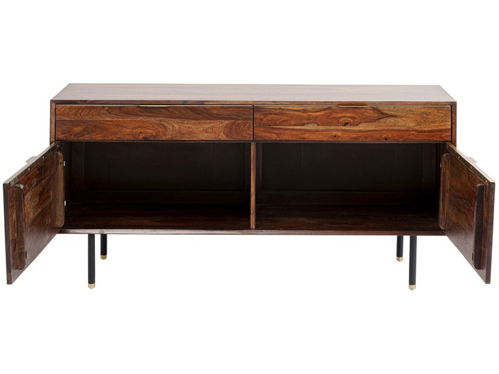 Komoda Ravello 140x68 cm sheesham brązowa Szerokość 140 cm Pomieszczenie Salon Drewno Wysokość 40 cm Płyta MDF Kategoria Komody