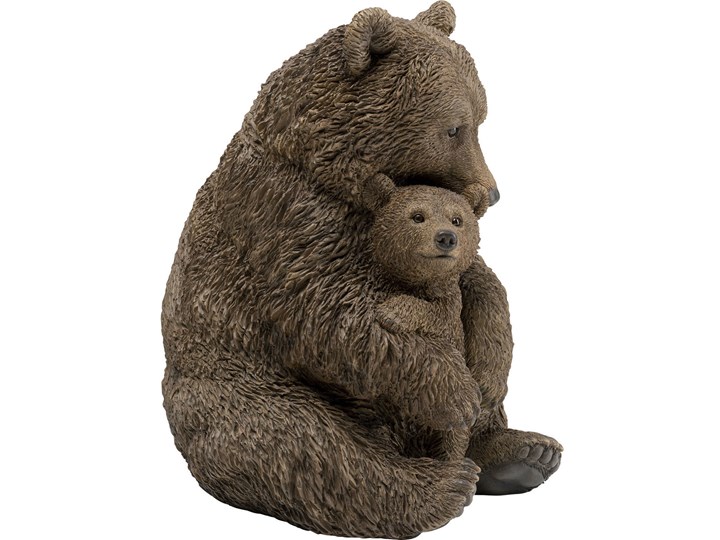 Figurka dekoracyjna Cuddle Bear Family 30x26 cm brązowa Zwierzęta Kolor Brązowy Kategoria Figury i rzeźby