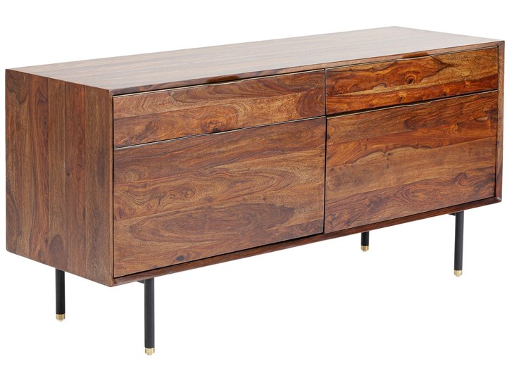 Komoda Ravello 140x68 cm sheesham brązowa Szerokość 140 cm Drewno Płyta MDF Wysokość 40 cm Pomieszczenie Pokój nastolatka