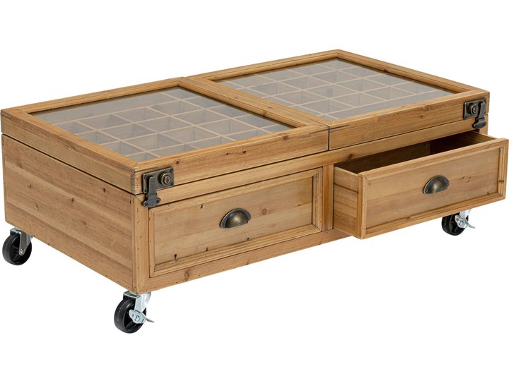 Stolik kawowy Collector Double 101x56 cm naturalny Rozmiar blatu 56x110 cm