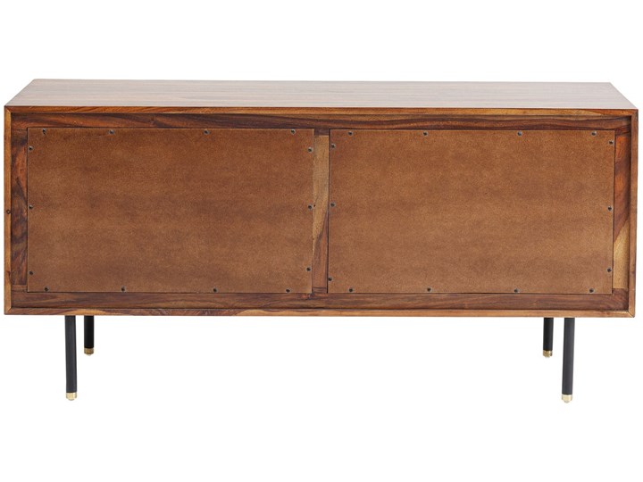Komoda Ravello 140x68 cm sheesham brązowa Drewno Wysokość 40 cm Płyta MDF Szerokość 140 cm Kolor Brązowy
