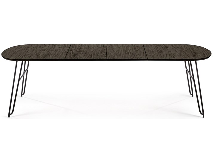 Stół rozkładany Milian 170 (320) x 100 cm brązowy Metal Drewno Liczba miejsc Do 12 osób