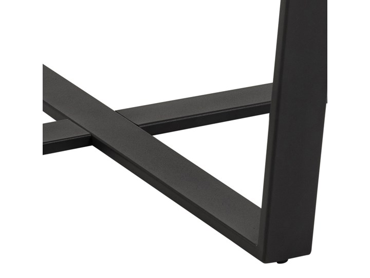 Stół Hagley Ø110 cm brązowy Marmur Drewno Metal Wysokość 75 cm Rozkładanie Szerokość 75 cm Styl Nowoczesny