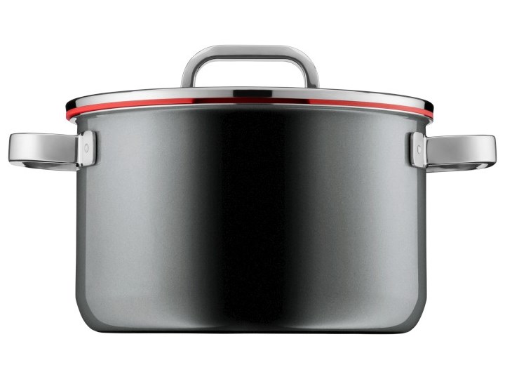 Garnek Fusiontec Functional 6,4l platynowy Stal nierdzewna Garnek uniwersalny Średnica 24 cm