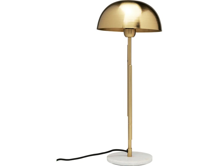 Lampa stołowa LED metalowa złota 22x55 cm