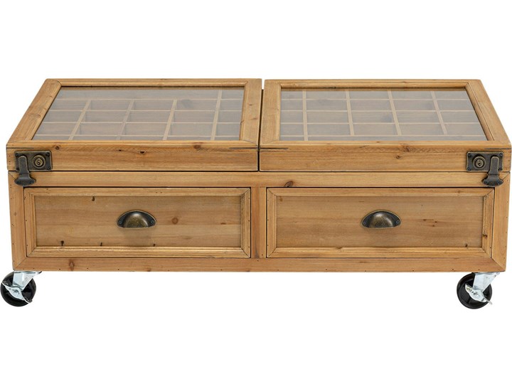 Stolik kawowy Collector Double 101x56 cm naturalny Rozmiar blatu 56x110 cm