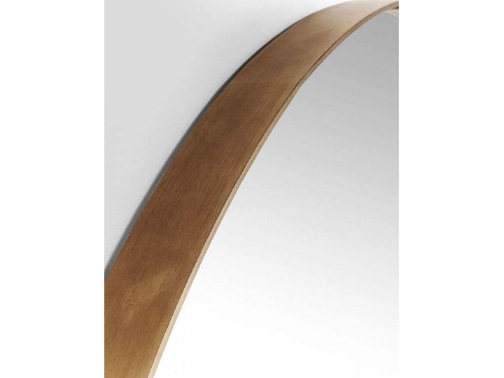 Lustro wiszące Curve Round ∅100 cm miedziane Pomieszczenie Przedpokój Okrągłe Lustro z ramą Ścienne Pomieszczenie Salon