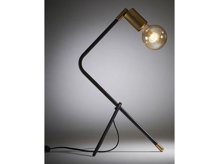 Lampa stołowa Jana czarna Stal Kolor Czarny