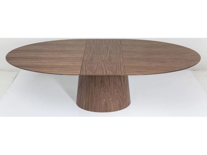 Stół rozkładany brązowy fornirowany orzech włoski 200-250x110 cm Płyta MDF Drewno Wysokość 75 cm Liczba miejsc Do 12 osób