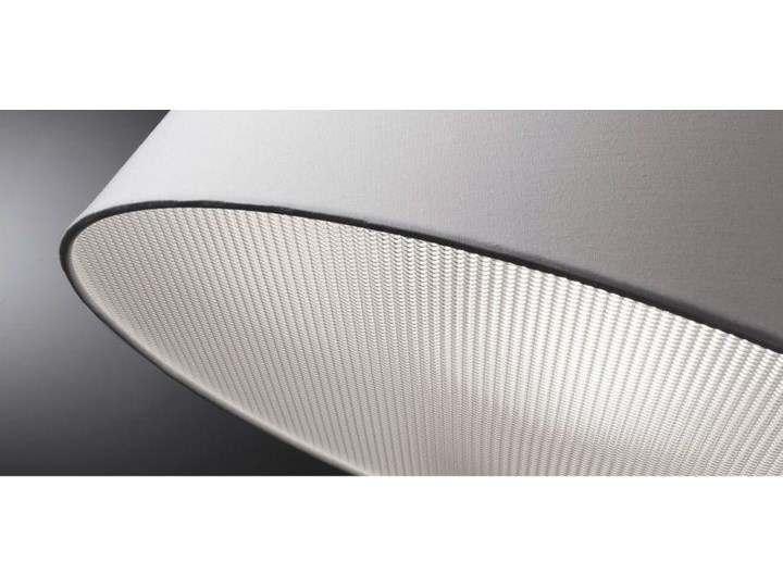 Lampa podłogowa biała 210 cm Metal Lampa łukowa Lampa z abażurem Tkanina Kolor Biały