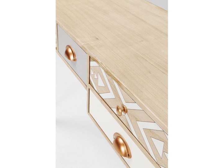 Biurko Oase 118x40 cm naturalne Drewno Kategoria Biurka Stal Szerokość 118 cm Płyta MDF Kolor Beżowy