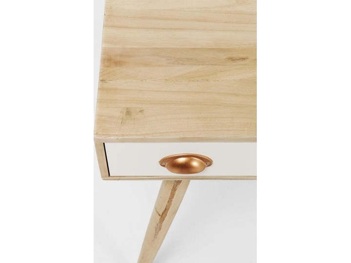 Biurko Oase 118x40 cm naturalne Styl Vintage Stal Płyta MDF Drewno Szerokość 118 cm Kategoria Biurka