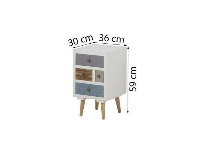 Szafka nocna Elroy 36x59 cm Typ Nocne Pomieszczenie Sypialnia