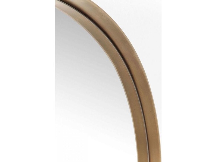 Lustro wiszące Curve Round ∅100 cm miedziane Ścienne Lustro z ramą Okrągłe Kategoria Lustra