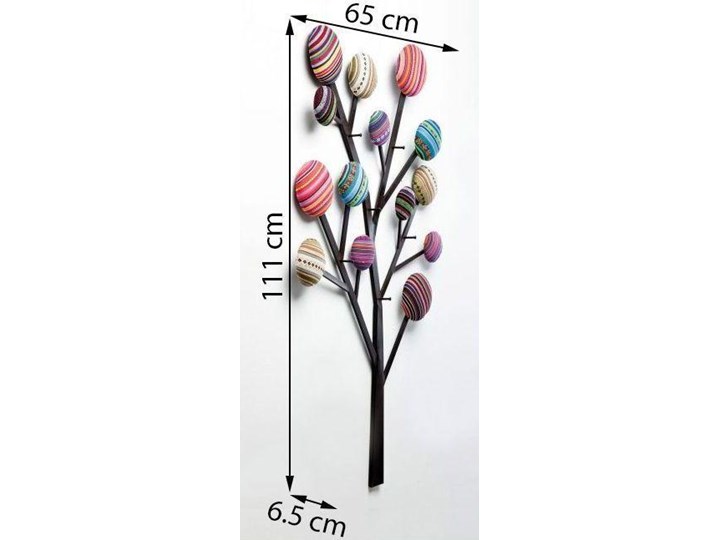 Wieszak Bubble Tree Metal Kolor Wielokolorowy Kolor Biały
