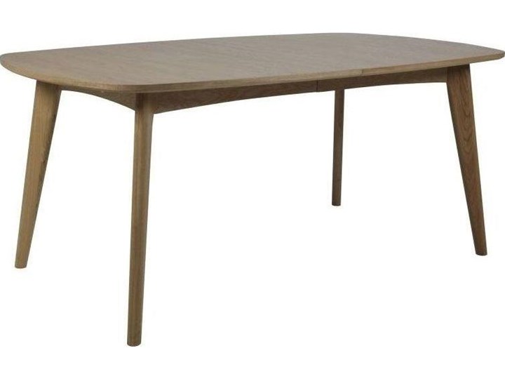 Stół rozkładany naturalny fornirowany blat drewniane nogi dąb 180-270x102 cm