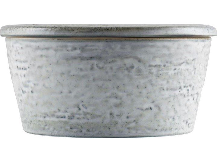 Pojemnik z pokrywką Rustic 14x7 cm szaroniebieski Ceramika Typ Pojemniki Żaroodporny Kategoria Pojemniki i puszki