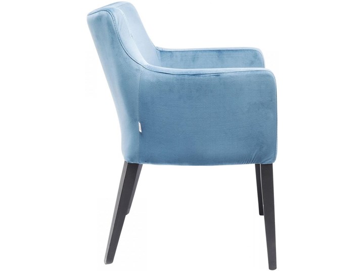 Krzesło z podłokietnikami Mode Velvet 60x87 cm turkusowe Tkanina Szerokość 60 cm Z podłokietnikiem Tapicerowane Wysokość 60 cm Drewno Wysokość 70 cm Głębokość 70 cm Welur Pomieszczenie Biuro i pracownia