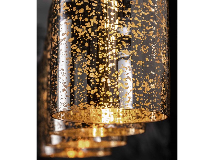 Lampa wisząca Chalice 4L 104 cm srebrna Szkło Ilość źródeł światła 4 źródła