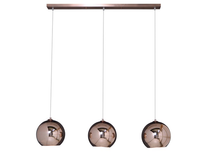 Lampa wisząca Edison 110x150 cm miedziana Ilość źródeł światła 3 źródła Metal Funkcje Brak dodatkowych funkcji