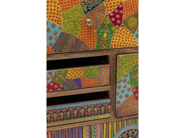 Komoda drewniana kolorowa z szufladami 118x40 cm Drewno Wysokość 118 cm Płyta MDF Szerokość 110 cm Szerokość 118 cm Pomieszczenie Pokój nastolatka