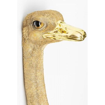 Dekoracja ścienna Ostrich 19x72 cm złota