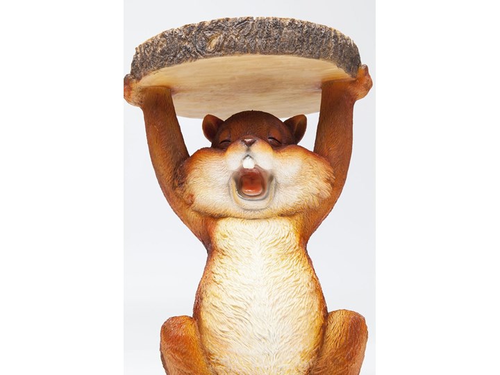 Stolik Animal Mini Squirrel Ø25x35 cm kolorowy Styl Awangardowy Kolor Brązowy