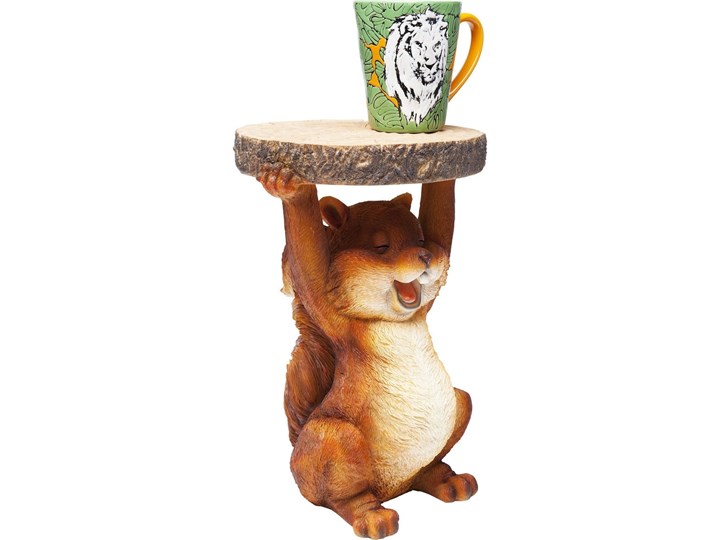 Stolik Animal Mini Squirrel Ø25x35 cm kolorowy Kolor Wielokolorowy