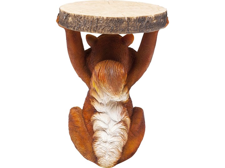 Stolik Animal Mini Squirrel Ø25x35 cm kolorowy Styl Nowoczesny Styl Awangardowy
